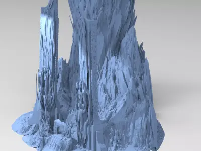Fantasy Cliffs Ancient 3D model