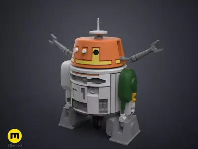C1-10P Chopper Droid - Star Wars 3D print model