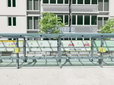 Parking Scene 3D model