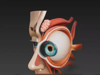 Anatomically Accurate Human Eye 3D Mode 3D model