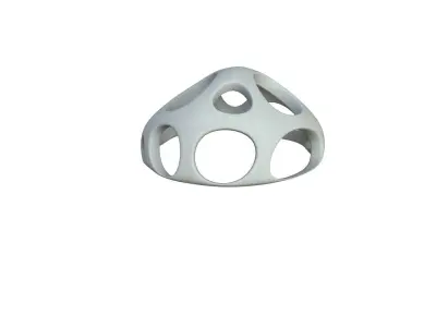SciFi Cube Object No 48812 Low Poly Shape Low-poly 3D model