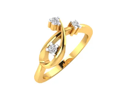 Women Ring  Render 3dm STL OBJ FBX MTLDetails 3D print model 3