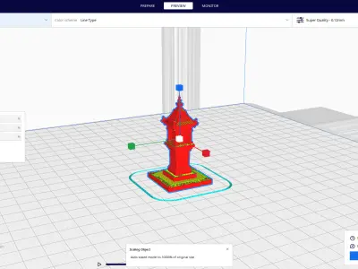 medieval urban stone lantern 1 3D print model