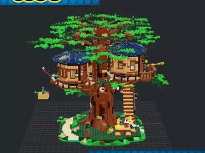 Lego - House Tree 3D print model