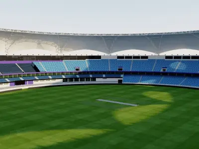 Dubai International Cricket Stadium - UAE 3D model