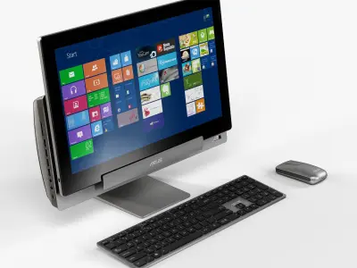 Asus Transformer AiO all-in-one PC Low-poly 3D model