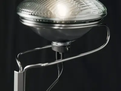 Toio Floor lamp - Flos Low-poly 3D model