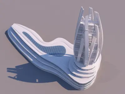 0085 - Organic Skyscraper 3D model
