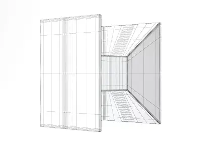 Rectangular Modern Exterior Wall Lamp 3D Model 3D model purchase