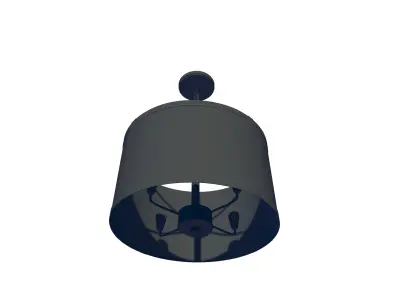 Cassie Statement Drum Pendant - 2 Colour 3D model