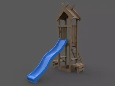 PBR Playground Jungle Gym 04 Low-poly 3D model
