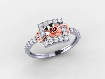 R-100 LADIES RINGS 3DM AND STL CAD MODELS LOT 3D print model