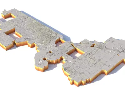Kansas City Missouri USA 3D model