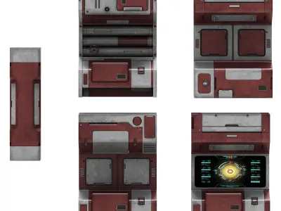 Sci-Fi elements 4 3D model