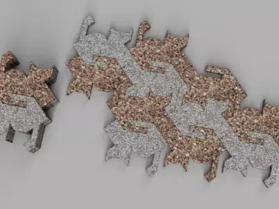 Interlock 1 - cat shape 3D model