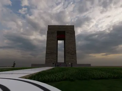 Canakkale Martyrs Monument 3D model