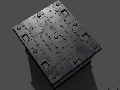 Modular Pallet Low-poly 3D model