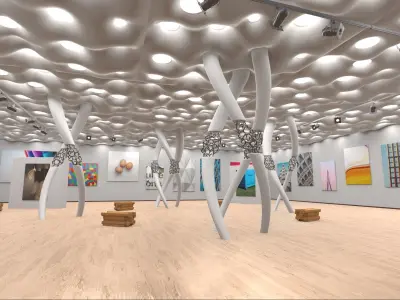 Modern Showroom Expo 3D model