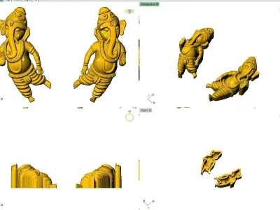 GANESH JI EARING 3D model
