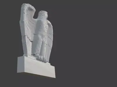 German wall eagle ww2  3D model