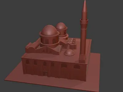 Karatay Madrasah Isa Mosque Semsi Tebrizi Mosque Pack Low-poly 3D model