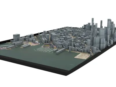 City of San Francisco Low-poly 3D model