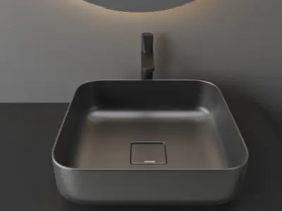 bathroom furniture set 43 3D model