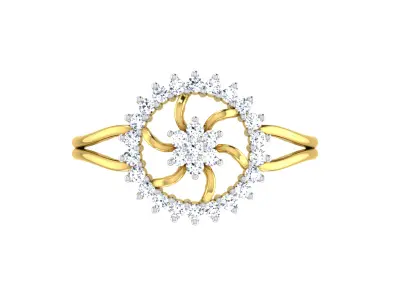 Women Ring Render 3dm STL OBJ FBX Details 3D print model 27