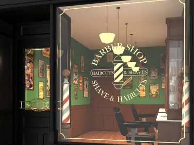 Barber Shop 3D model
