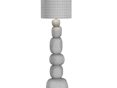 Stacked Pebble Floor Lamp 3D model