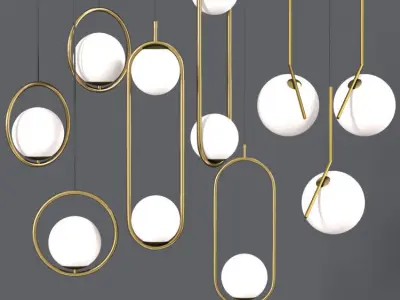 Ceiling Light Collection 3D model order