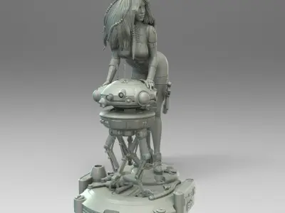 Star Wars Probe Droid Girl Pin Up 3D print model