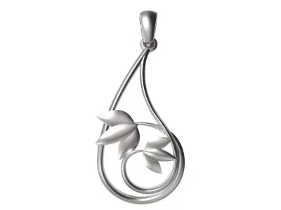 Wirework Drop Pendant 3D print model