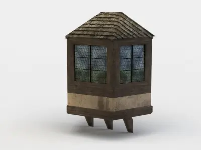 House oriel Low-poly 3D model