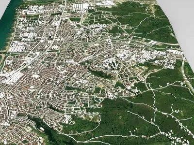 Cityscape Ordu Turkey 3D model