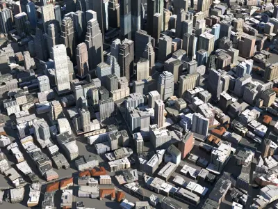 City 120 Low-poly 3D model
