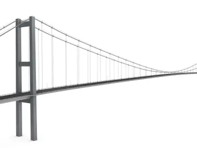 Bosphorus Suspension Bridge 3D model