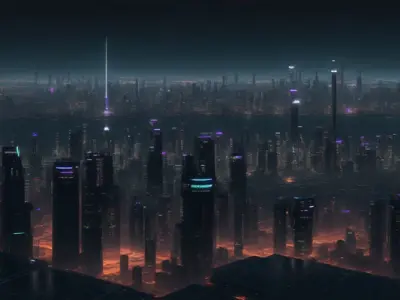 36 Futuristic Cities 3D model