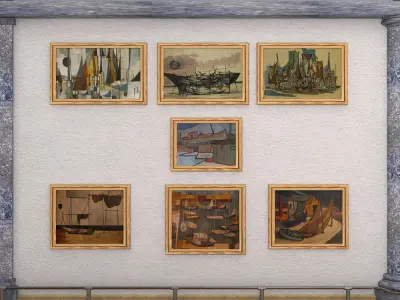 Art Gallery Exhibition Hall 2 3D model