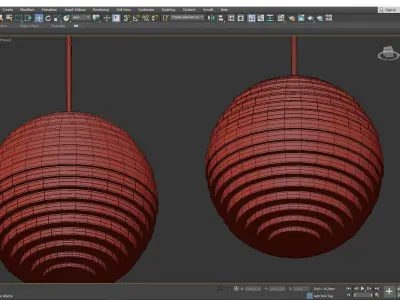 Supernova LED Mini Pendant Low-poly 3D model