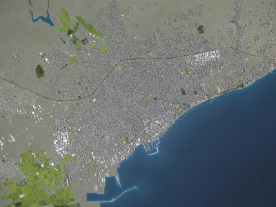 Limassol  Low-poly 3D model