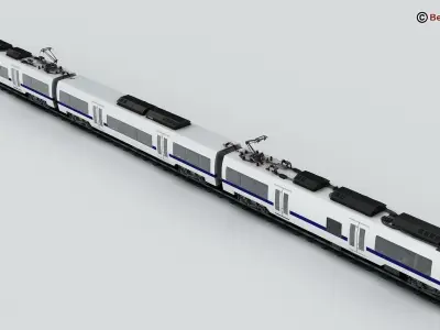 Commuter Train Generic  3D model