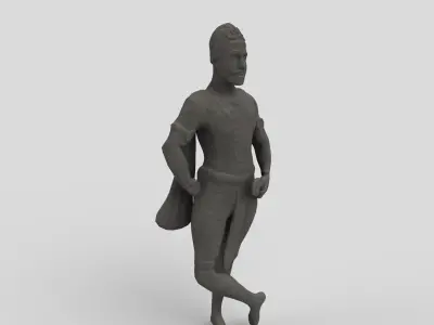 Kedarnath right dwarpal 3D model