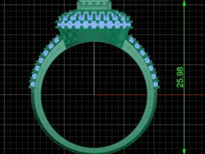 Jewelry ring 175 3D print model