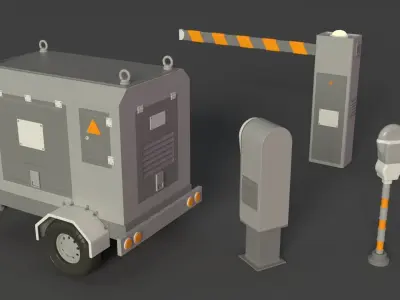 Street Collection 3 - 100 pieces 3D model