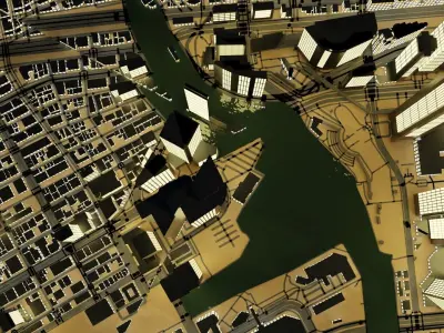 Yokohama Japan Citymap Building 3D model