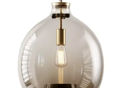 1-Light Globe Pendant By Casamotion 3D model