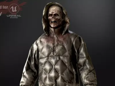 City Zombie4 Low-poly 3D model