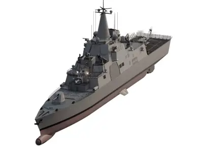 SOUTH KOREAN HEAVY FRIGATE 3D model