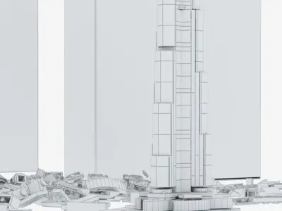 Burj Khalifa - LEGO Architecture 6141908 3D model